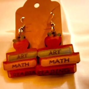 Academic books earrings